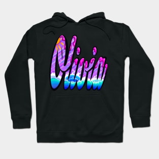 Olivia personalised customised  name Olivia Hoodie